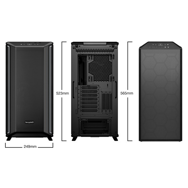 Be quiet! Számítógépház - dark base 701 (e-atx, fekete)