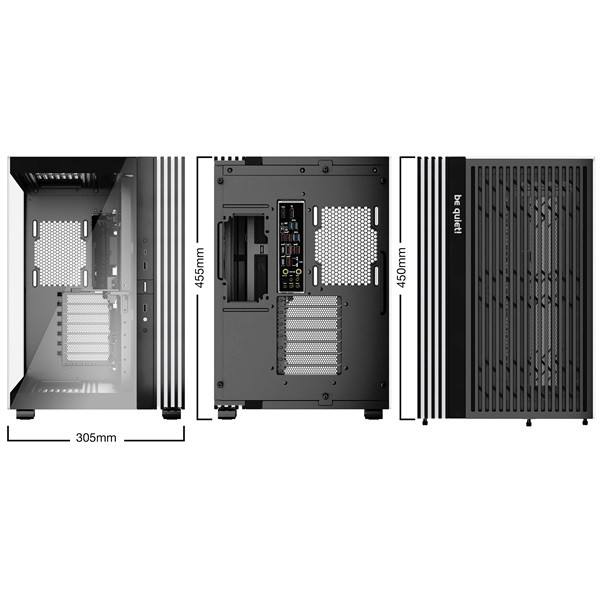 Be quiet! Számítógépház - light base 600 dx black (atx, edzett üveg oldallap, fekete)