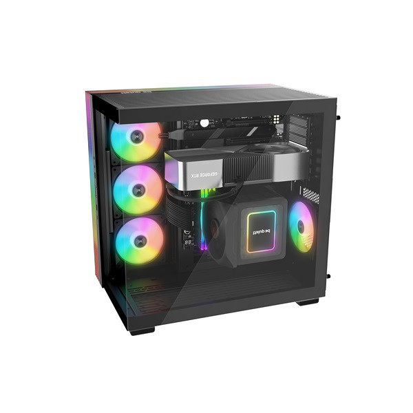 Be quiet! Számítógépház - light base 600 dx black (atx, edzett üveg oldallap, fekete)