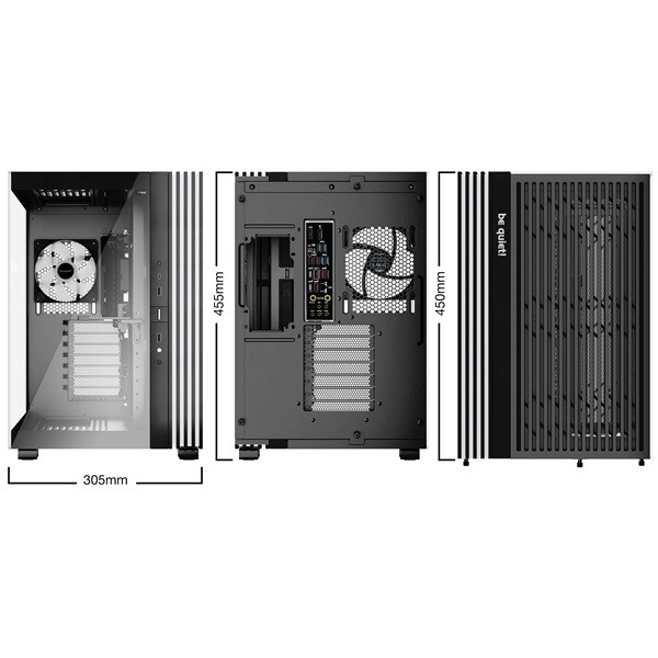Be quiet! Számítógépház - light base 600 lx black (atx, edzett üveg oldallap, fekete)