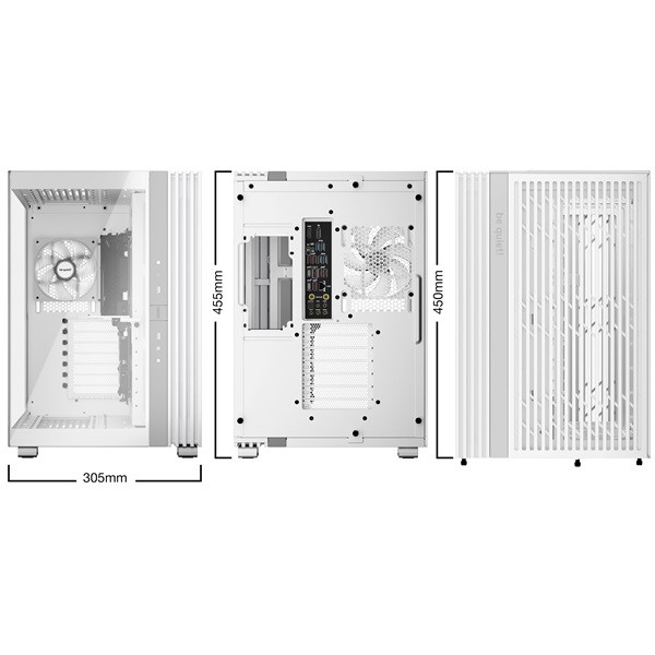 Be quiet! Számítógépház - light base 600 lx white (atx, edzett üveg oldallap, fehér)