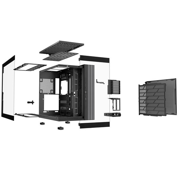 Be quiet! Számítógépház - light base 900 dx black (atx, edzett üveg oldallap, fekete)