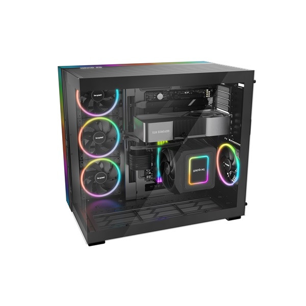 Be quiet! Számítógépház - light base 900 fx black (atx, edzett üveg oldallap, fekete)