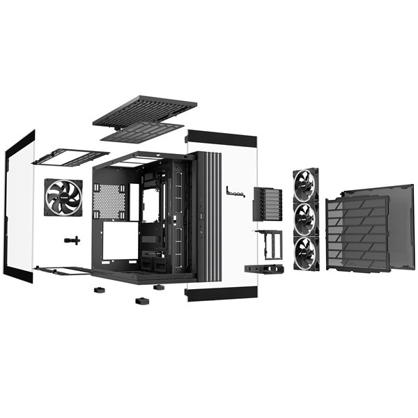 Be quiet! Számítógépház - light base 900 fx black (atx, edzett üveg oldallap, fekete)