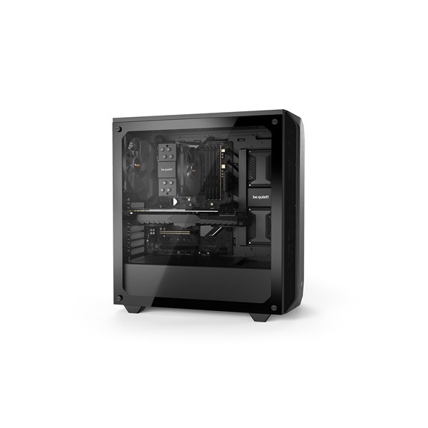 Be quiet! Számítógépház - pure base 500 window black (atx, edzett üveg oldallap, fekete)