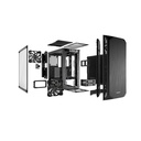 Be quiet! Számítógépház - pure base 500 window black (atx, edzett üveg oldallap, fekete)
