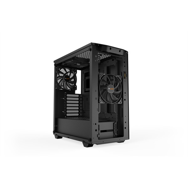 Be quiet! Számítógépház - pure base 500dx black (atx, edzett üveg oldallap, fekete)