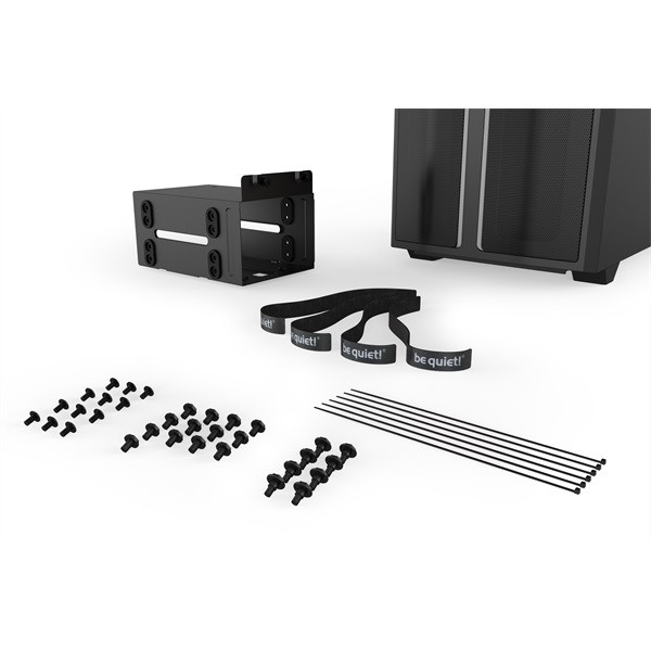 Be quiet! Számítógépház - pure base 500dx black (atx, edzett üveg oldallap, fekete)
