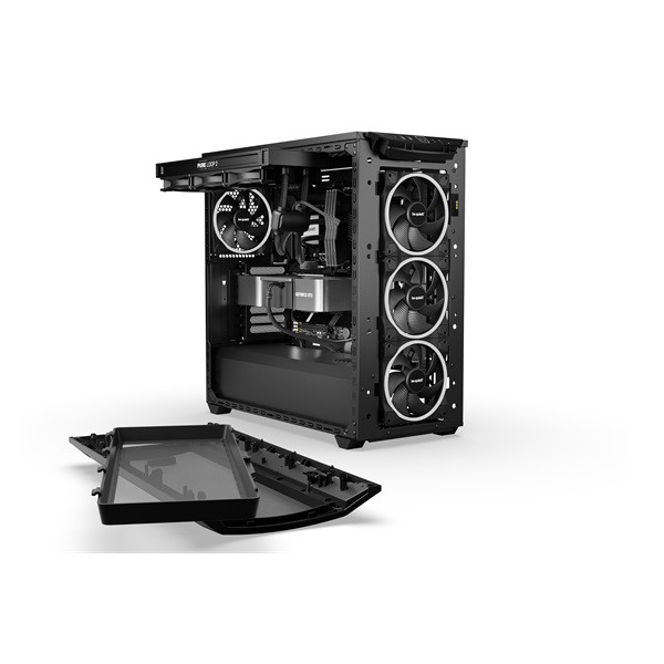 Be quiet! Számítógépház - shadow base 800 fx black (atx, edzett üveg oldallap, fekete)