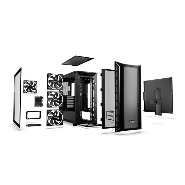 Be quiet! Számítógépház - shadow base 800 fx black (atx, edzett üveg oldallap, fekete)
