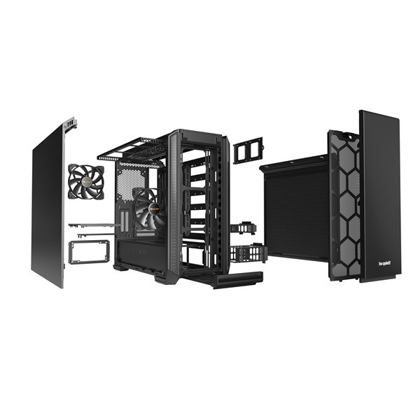 Be quiet! Számítógépház - silent base 601 black (atx, fekete)