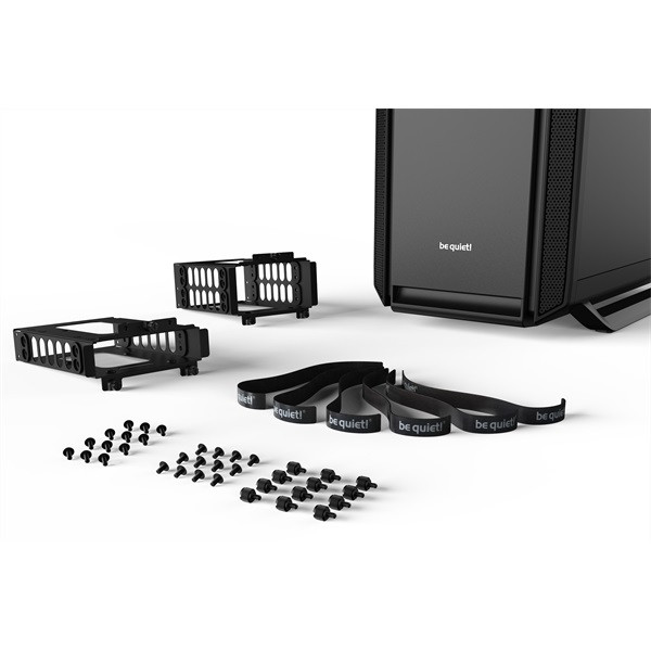 Be quiet! Számítógépház - silent base 802 window black (atx, edzett üveg oldallap, fekete)