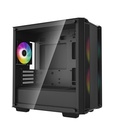Deepcool számítógépház - cc360 argb (fekete, ablakos, 3x12cm ventilátor, mini-itx / micro-atx, 1xusb3.0, 1xusb2.0)