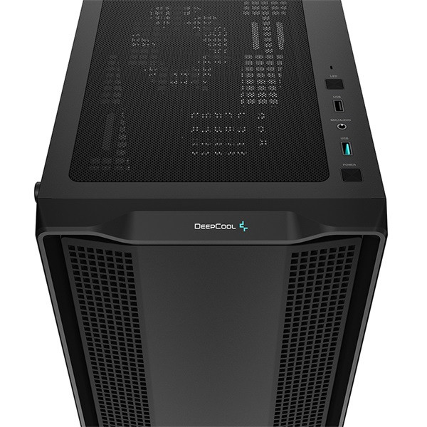 Deepcool számítógépház - cc360 argb (fekete, ablakos, 3x12cm ventilátor, mini-itx / micro-atx, 1xusb3.0, 1xusb2.0)