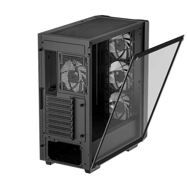 Deepcool számítógépház - cc560 a-rgb v2 (fekete, ablakos, 4x12cm venti, mini-itx / micro-atx / atx, 1xusb3.0, 1xusb2.0)