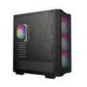 Deepcool számítógépház - cc560 mesh v2 (fekete, ablakos, 4x12cm a-rgb ventilátor, atx, 2xusb3.0, fekete)