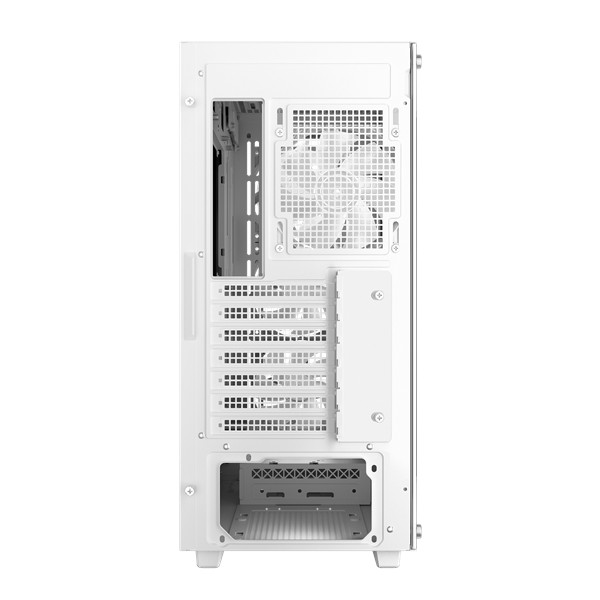 Deepcool számítógépház - cc560 mesh wh v2 (fekete, ablakos, 4x12cm a-rgb ventilátor, atx, 2xusb3.0, fehér)