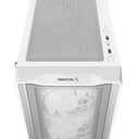 Deepcool számítógépház - cc560 mesh wh v2 (fekete, ablakos, 4x12cm a-rgb ventilátor, atx, 2xusb3.0, fehér)