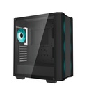 Deepcool számítógépház - cc560 v2 (fekete, ablakos, 4x12cm rgb venti, mini-itx / micro-atx / atx, 1xusb3.0, 1xusb2.0)
