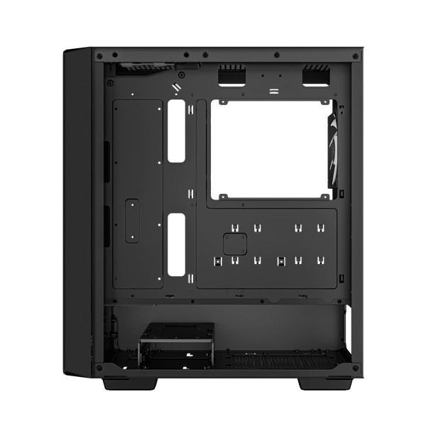 Deepcool számítógépház - cc560 v2 (fekete, ablakos, 4x12cm rgb venti, mini-itx / micro-atx / atx, 1xusb3.0, 1xusb2.0)