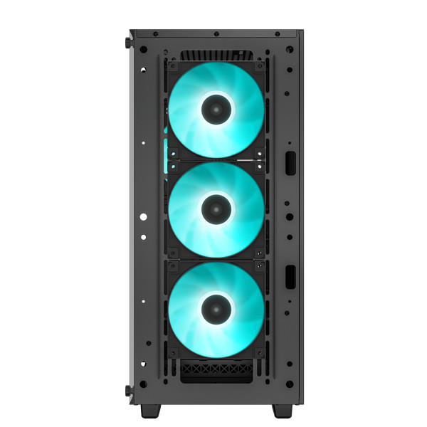 Deepcool számítógépház - cc560 v2 (fekete, ablakos, 4x12cm rgb venti, mini-itx / micro-atx / atx, 1xusb3.0, 1xusb2.0)
