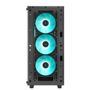 Deepcool számítógépház - cc560 v2 (fekete, ablakos, 4x12cm rgb venti, mini-itx / micro-atx / atx, 1xusb3.0, 1xusb2.0)
