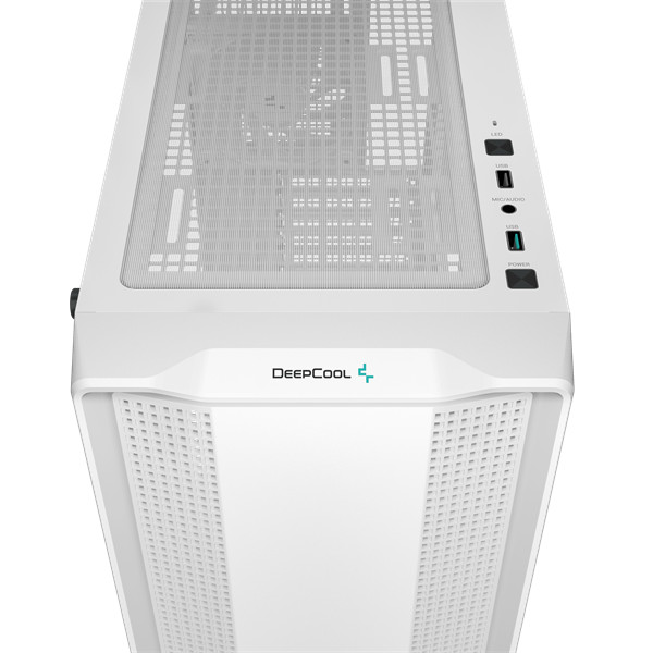 Deepcool számítógépház - cc560 white v2 (fehér, ablakos, 4x12cm venti, mini-itx / micro-atx / atx, 1xusb3.0, 1xusb2.0)