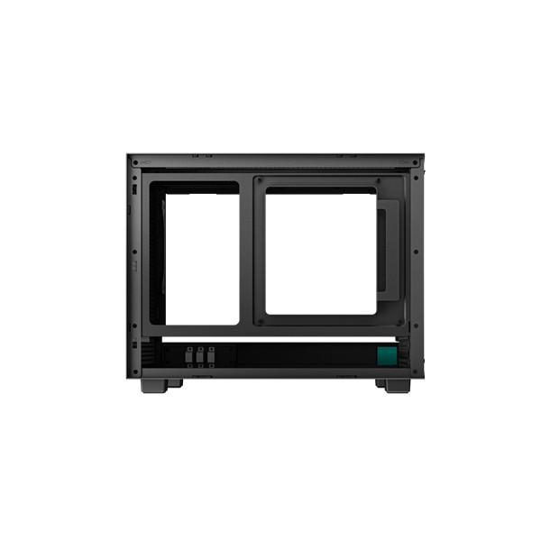 Deepcool számítógépház - ch160 (fekete, mini-itx, 2xusb3.0, type-c, fekete)