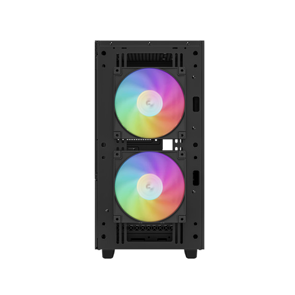 Deepcool számítógépház - ch360 digital (fekete, 2x14cm +1x12 venti, mini-itx / micro-atx, 1xusb3.0, a-rgb, fekete)