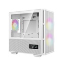 Deepcool számítógépház - ch360 digital wh (fekete, 2x14cm +1x12 venti, mini-itx / micro-atx, 1xusb3.0, a-rgb, fehér)