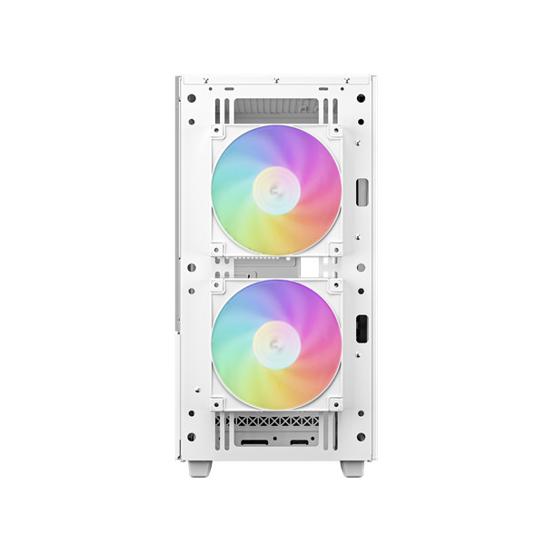 Deepcool számítógépház - ch360 digital wh (fekete, 2x14cm +1x12 venti, mini-itx / micro-atx, 1xusb3.0, a-rgb, fehér)
