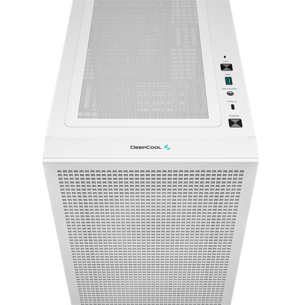 Deepcool számítógépház - ch360 digital wh (fekete, 2x14cm +1x12 venti, mini-itx / micro-atx, 1xusb3.0, a-rgb, fehér)