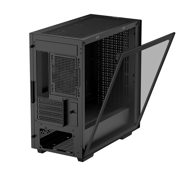 Deepcool számítógépház - ch370 (fekete, ablakos, 1x12cm ventilátor, mini-itx / micro-atx, 2xusb3.0)