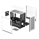 Deepcool számítógépház - ch370 wh (fekete, ablakos, 1x12cm ventilátor, mini-itx / micro-atx, 2xusb3.0)