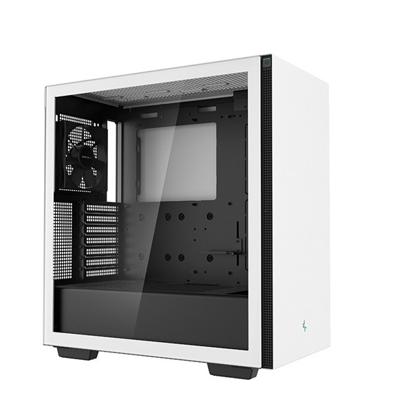 Deepcool számítógépház - ch510 wh (fehér, ablakos, 1x12cm ventilátor, mini-itx / micro-atx / atx / e-atx, 2xusb3.0)