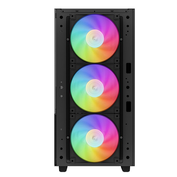 Deepcool számítógépház - ch560 (fekete, ablakos, 3x14cm +1x12cm a-rgb ventilllátor, e-atx, 2xusb3.0)