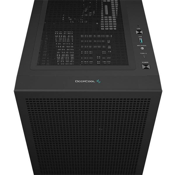 Deepcool számítógépház - ch560 (fekete, ablakos, 3x14cm +1x12cm a-rgb ventilllátor, e-atx, 2xusb3.0)