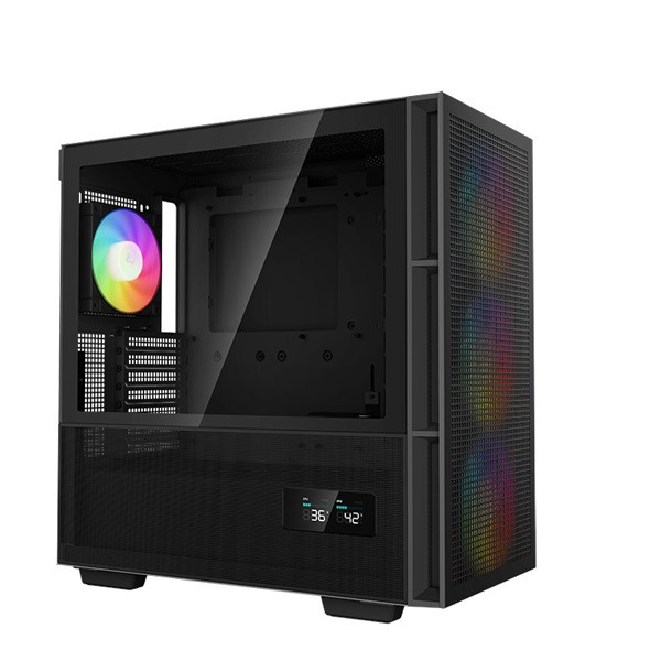 Deepcool számítógépház - ch560 digital (fekete, 3x14cm +1x12  a-rgb ventilllátor, e-atx, 2xusb3.0)