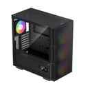 Deepcool számítógépház - ch560 digital (fekete, 3x14cm +1x12  a-rgb ventilllátor, e-atx, 2xusb3.0)