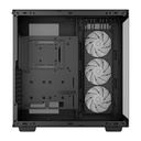Deepcool számítógépház - ch780 (fekete, ablakos, 3x140mm a-rgb ventilllátor, e-atx, 4xusb3.0)