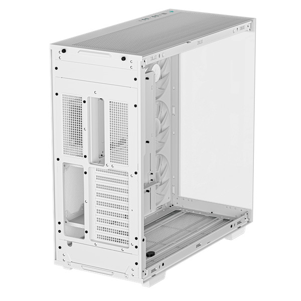 Deepcool számítógépház - ch780 wh (fehér, ablakos, 3x140mm a-rgb ventilllátor, e-atx, 4xusb3.0)