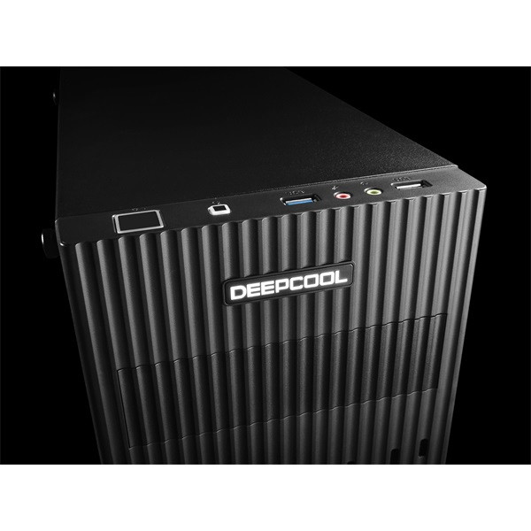 Deepcool számítógépház - matrexx 30 (fekete, fekete belső, ablakos, 1x12cm ventilátor, matx, 1xusb3.0, 1xusb2.0)