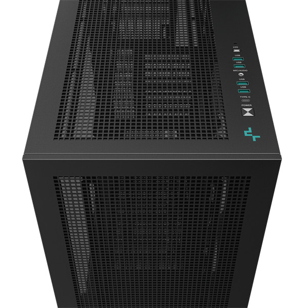Deepcool számítógépház - morpheus (fekete, moduláris, 3x140mm ventilátor,mini-itx /m-atx /atx /e-atx, 4xusb3.0, 1xusb-c)