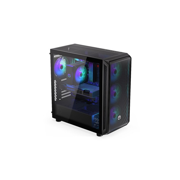 Endorfy számítógépház - arx 700 argb (atx /micro atx/itx, 1xusb-c, 2xusb3.0, 4x14cm led ventilátor, ablakos, fekete)