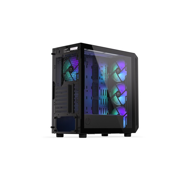 Endorfy számítógépház - arx 700 argb (atx /micro atx/itx, 1xusb-c, 2xusb3.0, 4x14cm led ventilátor, ablakos, fekete)