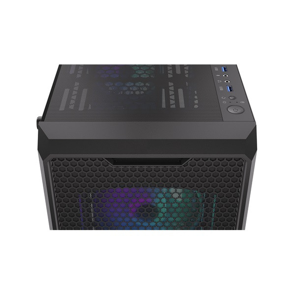 Endorfy számítógépház - regnum 400 argb (atx /micro atx/itx, 2xusb3.0, 4x12cm led ventilátor, ablakos, fekete)