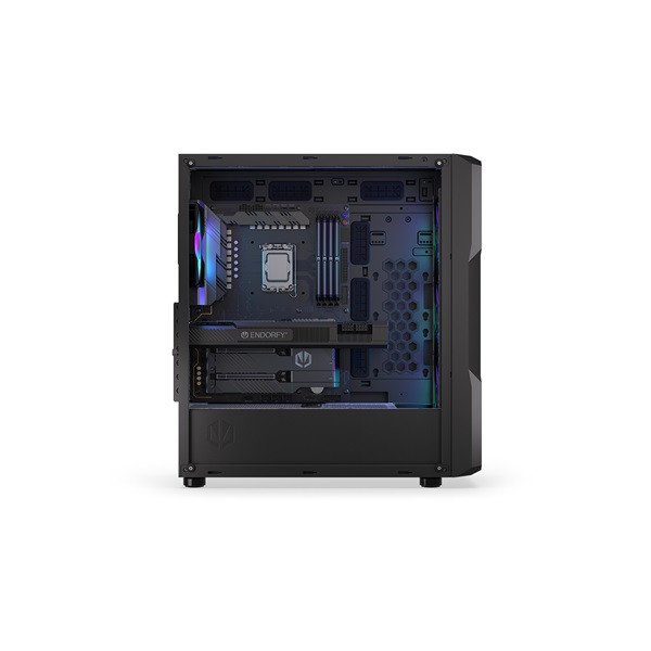 Endorfy számítógépház - regnum 400 argb (atx /micro atx/itx, 2xusb3.0, 4x12cm led ventilátor, ablakos, fekete)