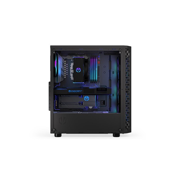 Endorfy számítógépház - signum 300 argb (atx /micro atx/itx, 2xusb3.0, 4x12cm led ventilátor, ablakos, fekete)