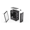Endorfy számítógépház - signum 300 argb (atx /micro atx/itx, 2xusb3.0, 4x12cm led ventilátor, ablakos, fekete)
