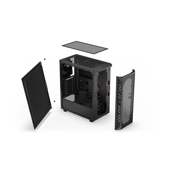 Endorfy számítógépház - signum 300 solid (atx /micro atx/itx, 2xusb3.0, 1x12cm ventilátor, fekete)